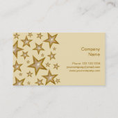 Gold Stars carte de visite (Dos)