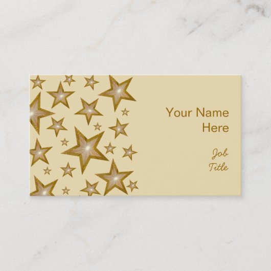Gold Stars carte de visite (Devant)