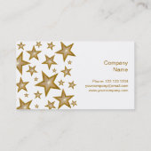 Gold Stars carte de visite côté blanc (Dos)