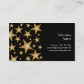 Gold Stars carte de visite côté noir (Dos)