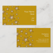 Gold Stars carte de visite côté or (Devant / Derrière)