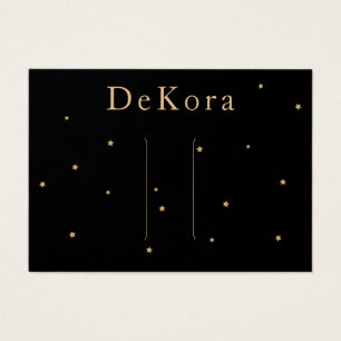 Gold Stars Clip à cheveux noir Barrette Carte d'af