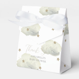 Gold Stars & Clouds Baby shower Bedankdoosjes