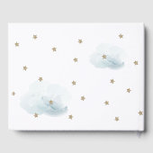 Gold Stars & Clouds Baby shower Gastenboek (Achterkant)