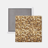 Gold Stars Confetti Magneet (Voorkant / Achterkant)