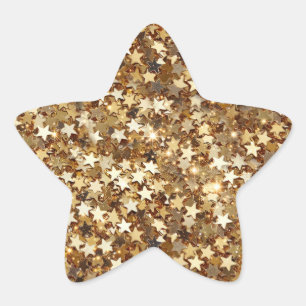Gold Stars Confetti Ster Sticker