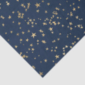 Gold Stars Deep Blue Tissuepapier (Detail)