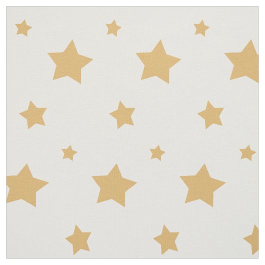 Gold Stars Fabric Stof (Swatch)