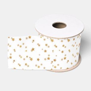 Gold Stars Grosgrain Lint