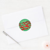 Gold Stars Kerstmis Thunder_Cove Ronde Sticker (Envelop)