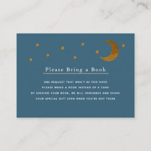 Gold Stars & Moon Navy Breng alsjeblieft een Boek Informatiekaartje