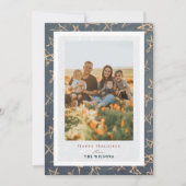 Gold Stars Patriot Noël Carte photo (Devant)