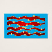 Gold Stars Patriotic Sky Thunder_Cove Visitekaartje (Achterkant)