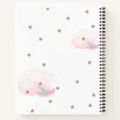 Gold Stars & Pink Clouds Baby shower Livre d'invit (Dos)