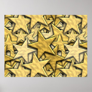 Gold Stars Poster