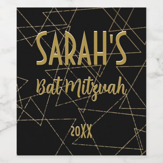 Gold Stars Wijn Etiket (Enkel label)