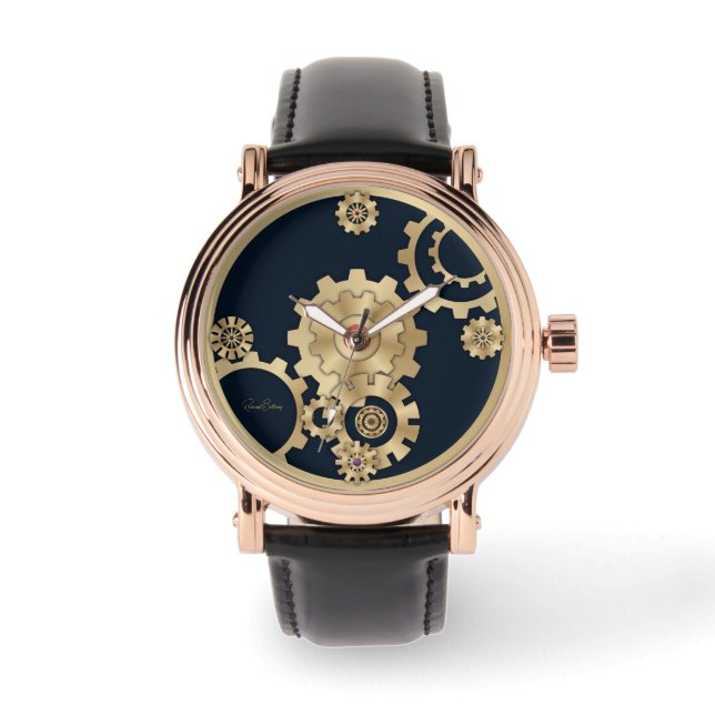 Gold Steampunk Horloge (Voorkant)