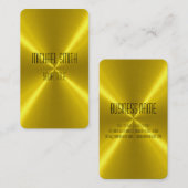 Gold Steel Metal Visitekaartje (Voorkant / Achterkant)