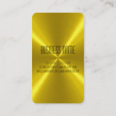 Gold Steel Metal Visitekaartje (Achterkant)