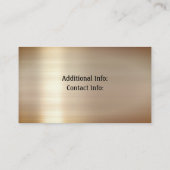 Gold Steel Visitekaartje (Achterkant)