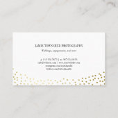 Gold Stippen Black Fotocollage fotograaf Visitekaartje (Achterkant)