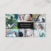 Gold Stippen Black Fotocollage fotograaf Visitekaartje (Voorkant)