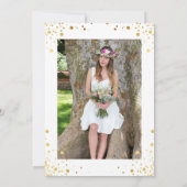 Gold Stippen Medical Nursing School Graduparty Kaart (Achterkant)