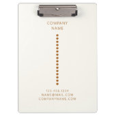 Gold Stippen Minimalist Simple Professional Klembord (Voorkant)