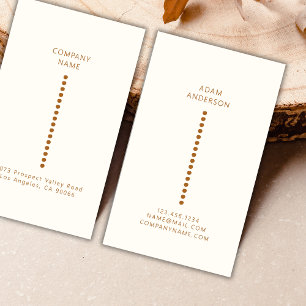 Gold Stippen Minimalist Simple Professional Visitekaartje