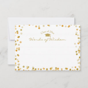 Gold Stippen Woorden van Wisdom Advice voor de Afs Advieskaart