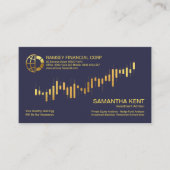 Gold Stock Exchange Graph Financial Advisor Visitekaartje (Voorkant)