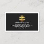 Gold Stock Financial Graph Lijst Visitekaartje (Achterkant)