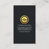 Gold Stock Share Bar Graph Visitekaartje (Achterkant)