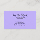 *~* Gold String Lights Ombre Pastel Psychic Medium Visitekaartje (Achterkant)