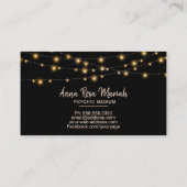 *~* Gold String Lights Yoga Psychic Medium Visitekaartje (Achterkant)