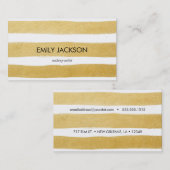 Gold Stripe Visitekaartje (Voorkant / Achterkant)