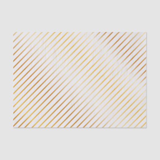 Gold Striped Elegance Tissuepapier (Voorkant)