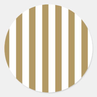 Gold Stripes (2e kleur toevoegen) Ronde Sticker