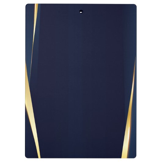 Gold Stripes en blauwe achtergrond Klembord (Achterkant)