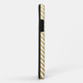 Gold Stripes Pattern iPhone Case (Achterkant/rechts)