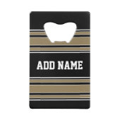 Gold Stripes Sports Nom Jersey - CAN EDIT COULEUR (Devant)