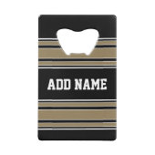 Gold Stripes Sports Nom Jersey - CAN EDIT COULEUR (Dos)