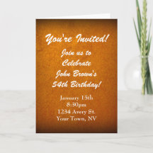 Gold Stucco Invitation Anniversaire Téléchargement