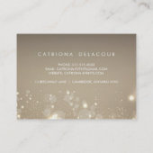 Gold Subtle Glitter Bokeh Visitekaartje | Chubby (Achterkant)