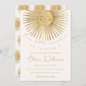 Gold Sun Happy Sunshine Kaart (Voorkant / Achterkant)