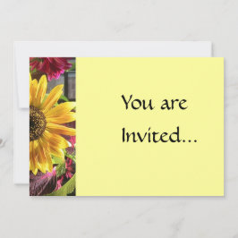 Gold Sunflower Uitnodiging
