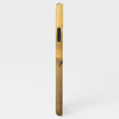 Gold sunrise personalizable mountains monogram iPhone hoesje (Rechterkant)