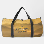 Gold sunrise personalizable mountains monogram plunjezak (Achterkant)
