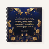 Gold sur Blue passer du temps avec Jesus Journal (Devant)