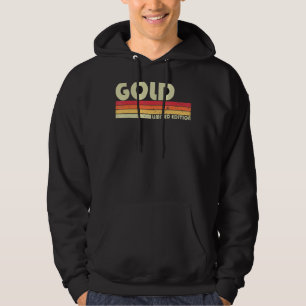 Gold Surname Retro 80-90-jarige Reuni Hoodie